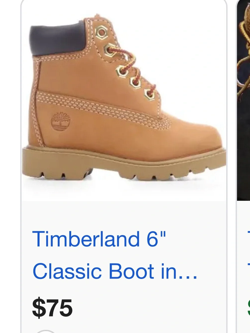 Brand new baby timberland boots